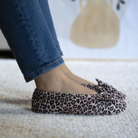 Zapatillas de casa bailarinas Mujer Gran Lazo Pantera - Isotoner