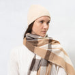 Bufanda Mujer Soft Touch Tartán Beige/Marrón
