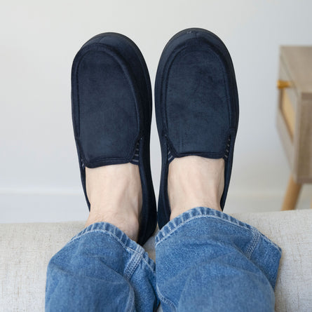 Zapatillas de casa mocasines Hombre Marino - Isotoner