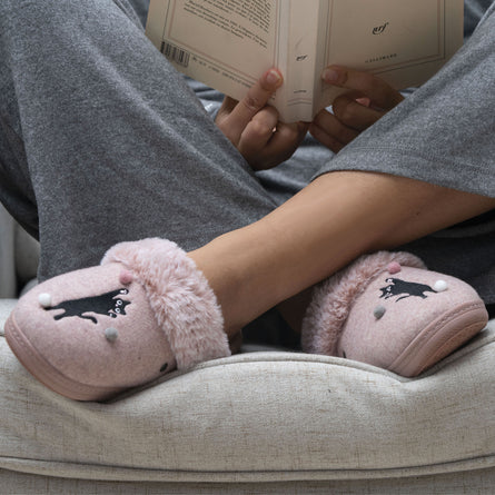 Zapatillas de casa chinelas Mujer Rosa jaspeado - Isotoner
