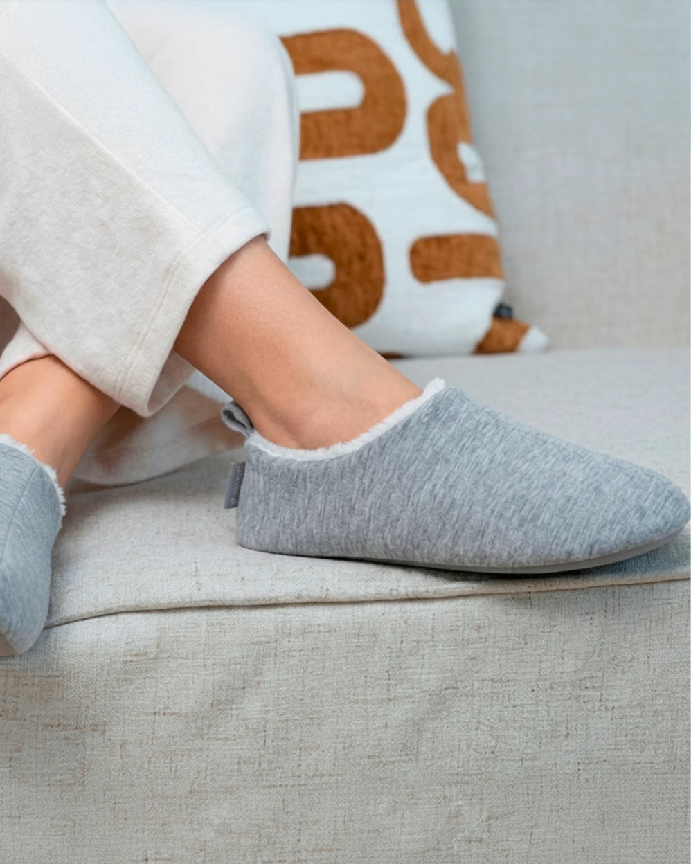 Zapatillas de casa botines Mujer Gris jaspeado - Isotoner