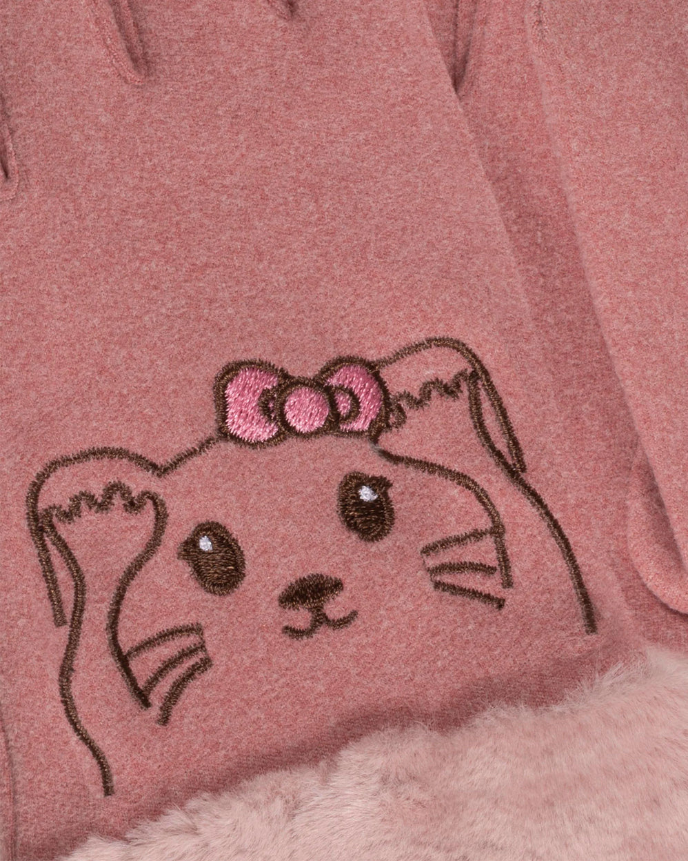 Guantes Niña 6/8 años Rosa Gato - Isotoner