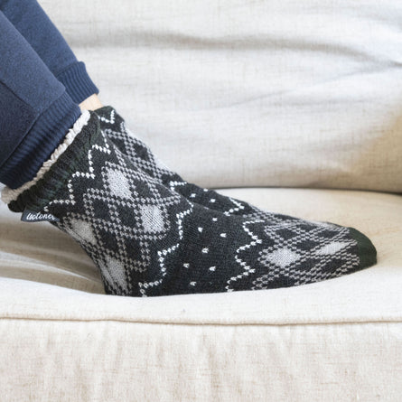 Calcetines forrados Gris Jacquard Hombre - Isotoner