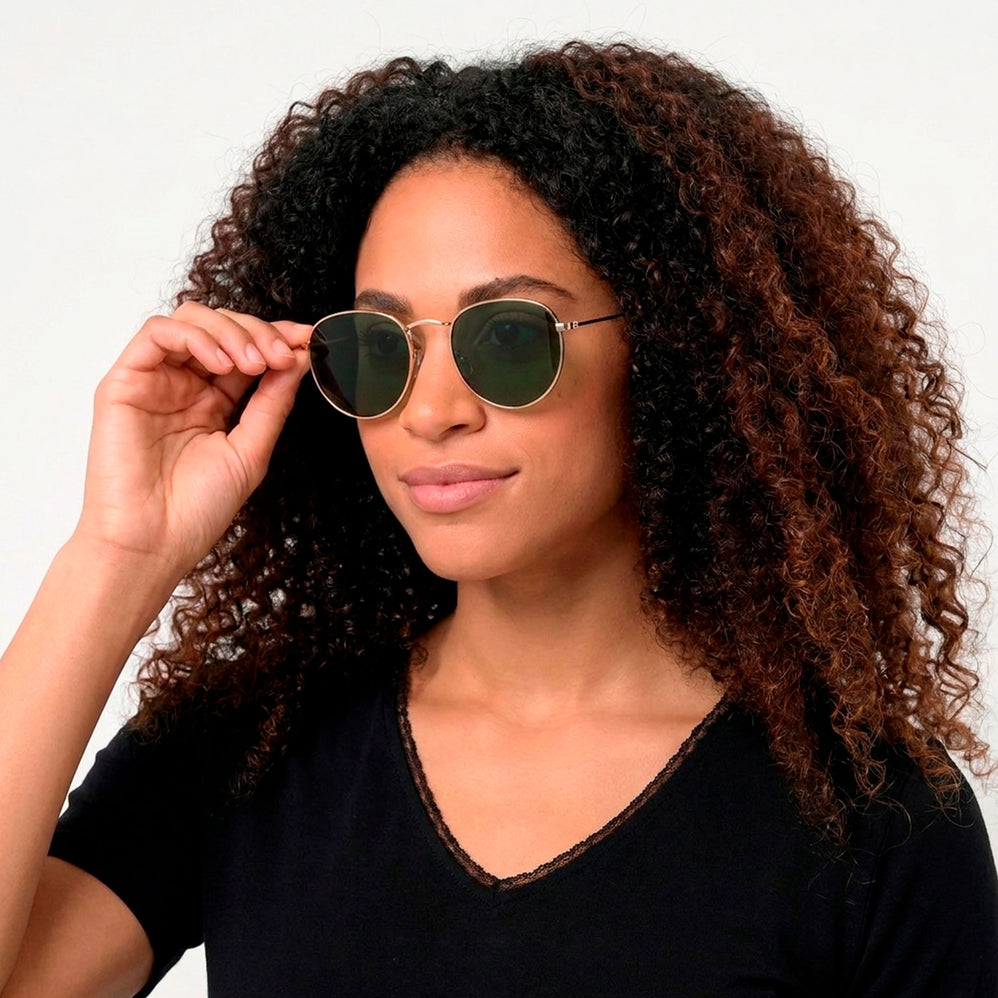 Gafas de sol Ovaladas Doradas - Isotoner