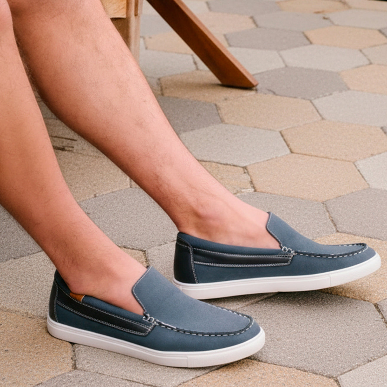 Mocasines Hombre Azul Marino