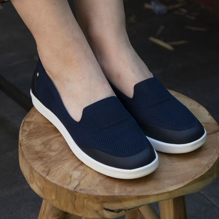Bailarinas Mujer slip-on confort Marino - Isotoner