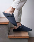 Zuecos mules Hombre Azul marino