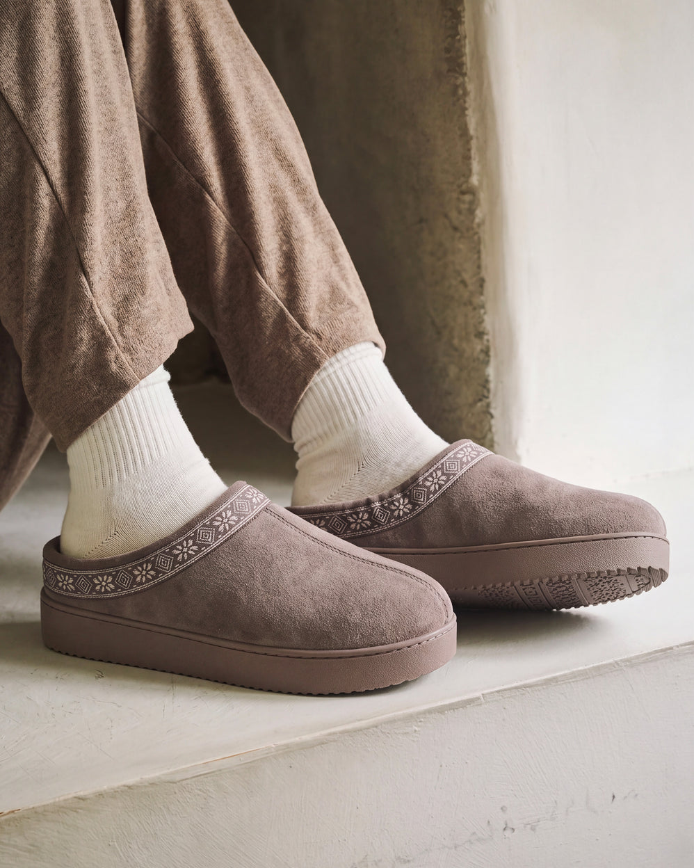 Zapatillas de casa Chinelas plataforma Mujer Topo - Isotoner