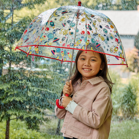 Paraguas Niños transparente PVC/Cosmonauta - Isotoner