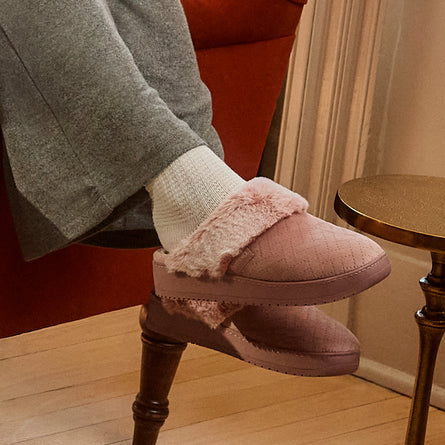 Zapatillas de casa chinelas con tacón Mujer Blush - Isotoner