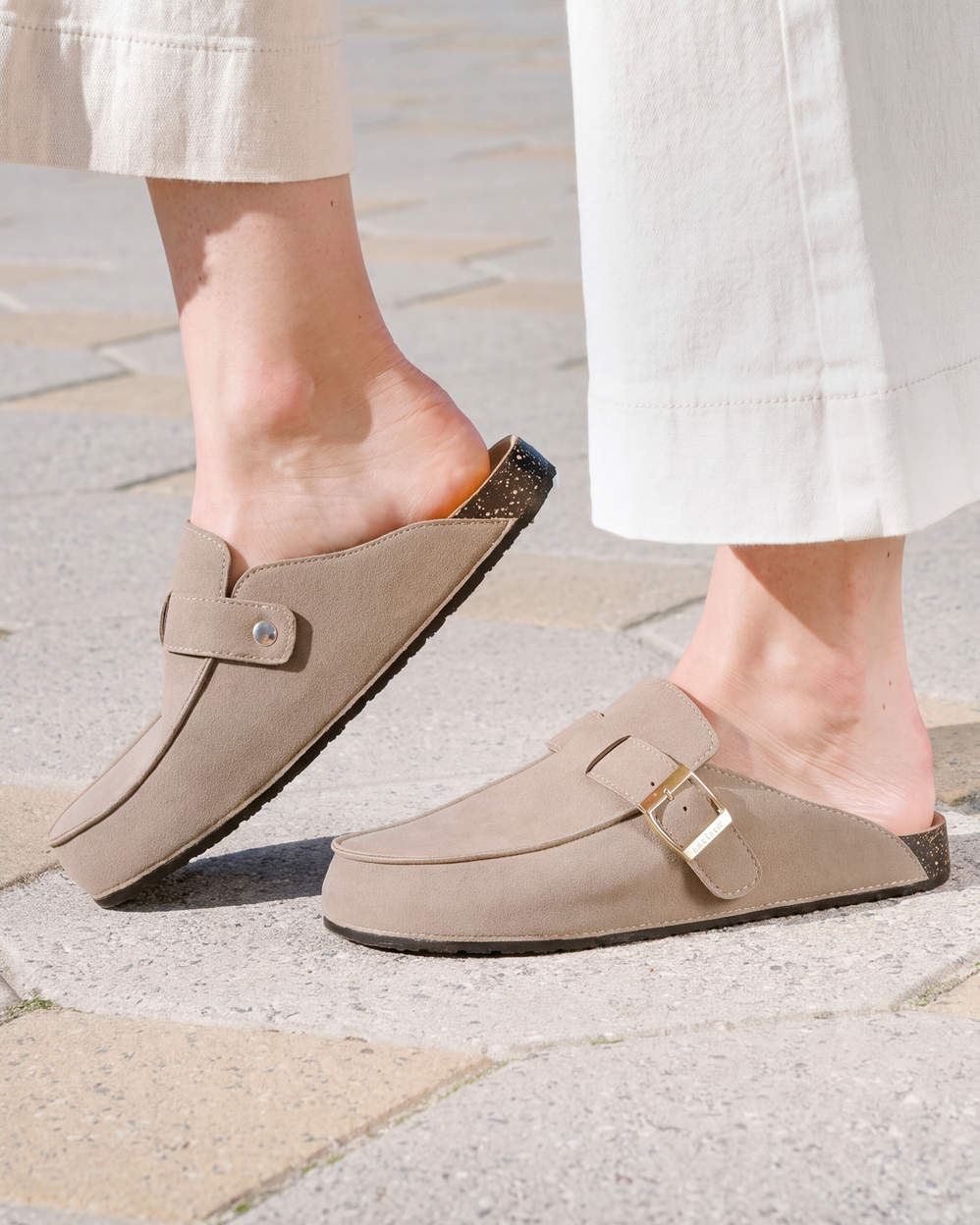 Zuecos Mocasines Mujer Topo - Isotoner