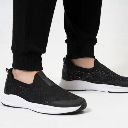 Tenis Mujer slip-on sport Negro Lurex - Isotoner