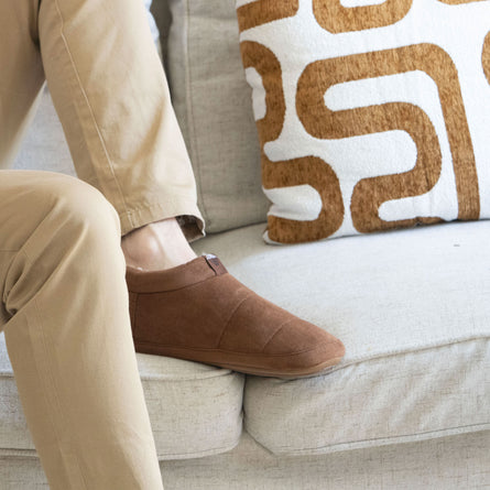 Zapatillas de casa botines Hombre Canela - Isotoner
