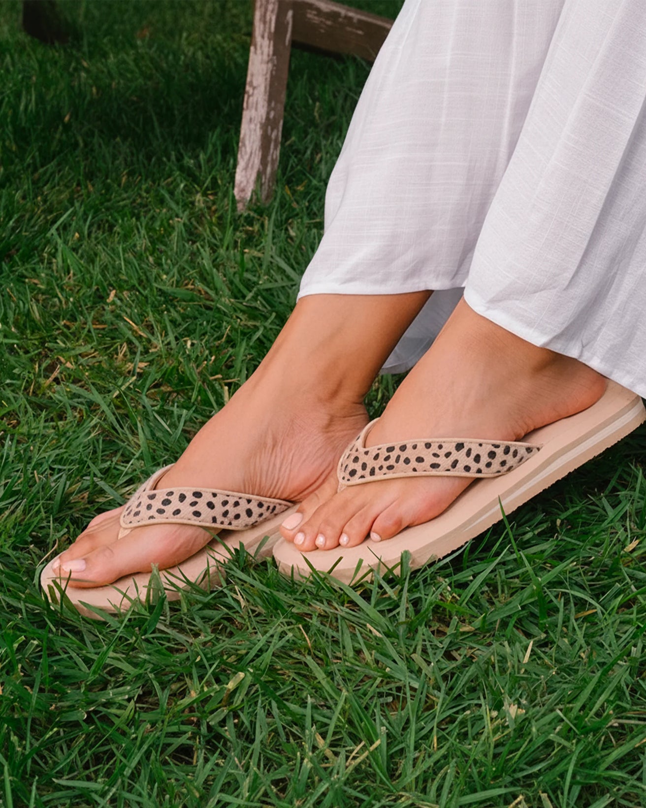 Chanclas Mujer yoga jungle Beige leopardo