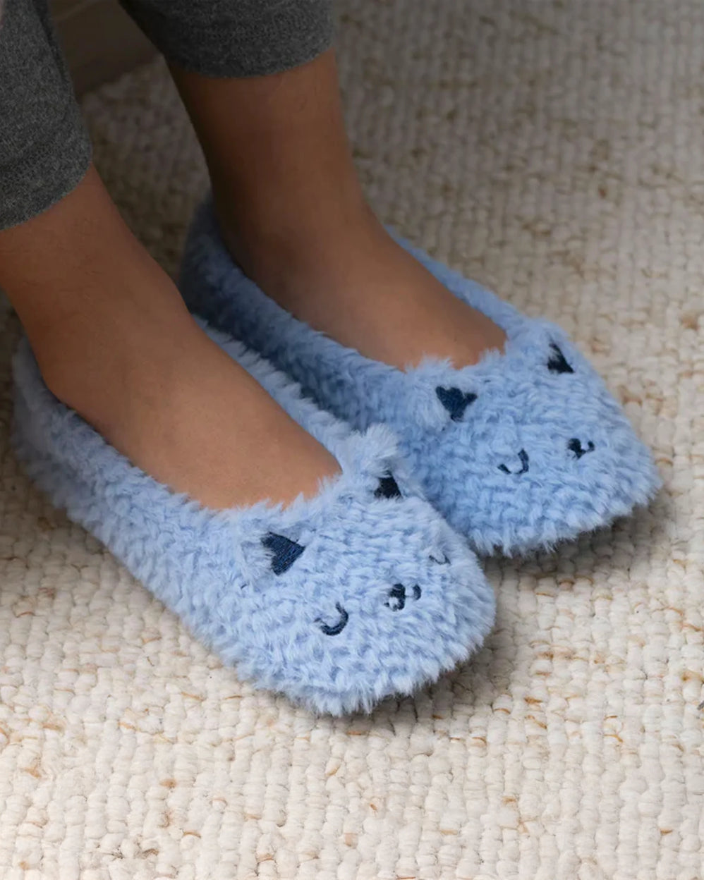 Zapatillas de casa bailarinas Mujer Gato Azul - Isotoner