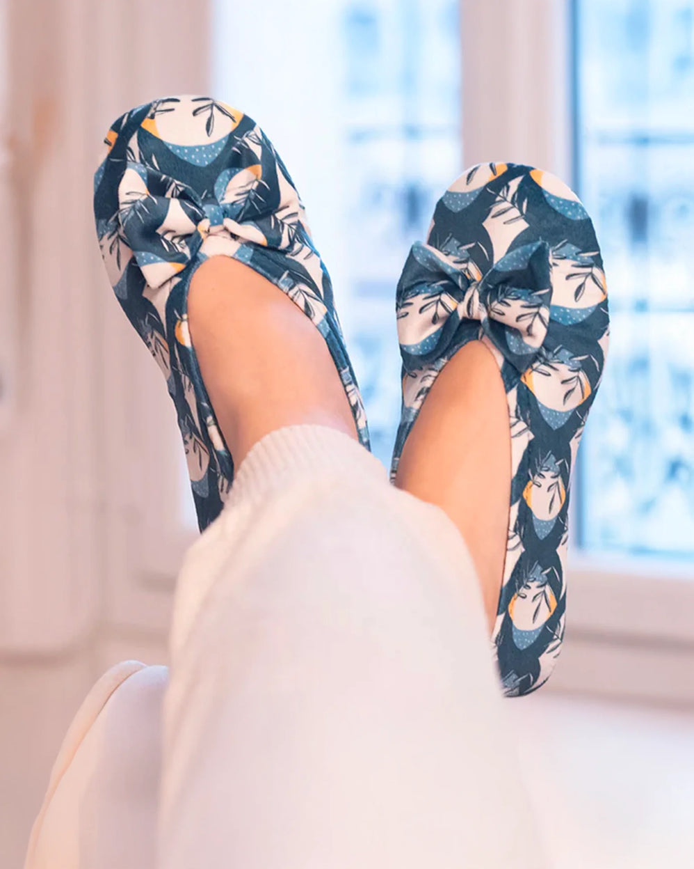 Zapatillas de casa bailarinas Mujer Grande Nudo Tropical - Isotoner