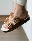 Zapatillas de casa sandalias Mujer Sherpa Camel