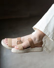 Sandalias Mujer Trenzadas Camel