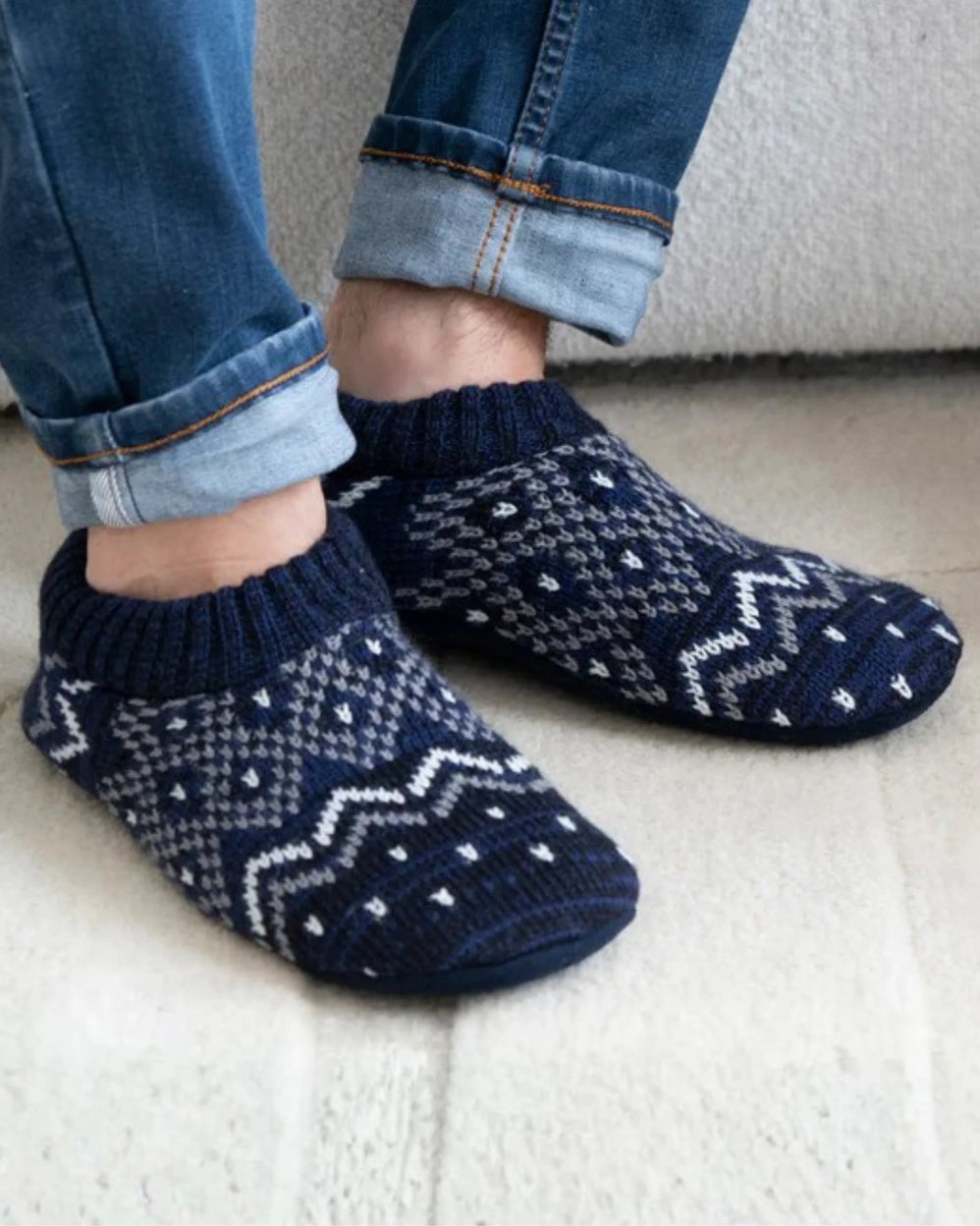 Calcetines-pantuflas Hombre Marino - Isotoner