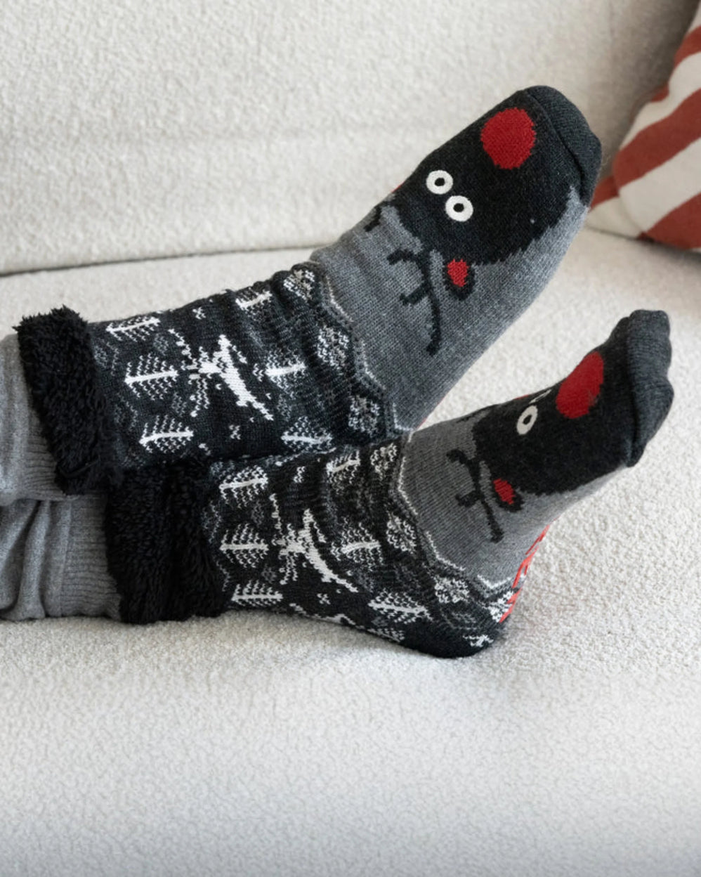 Calcetines forrados Hombre Gris Navidad - Isotoner