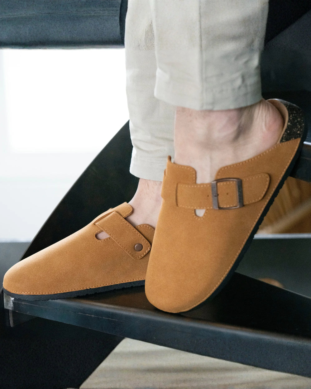 Zuecos mules Hombre Camel - Isotoner