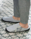Zapatillas de casa chinelas Hombre jersey Gris oscuro