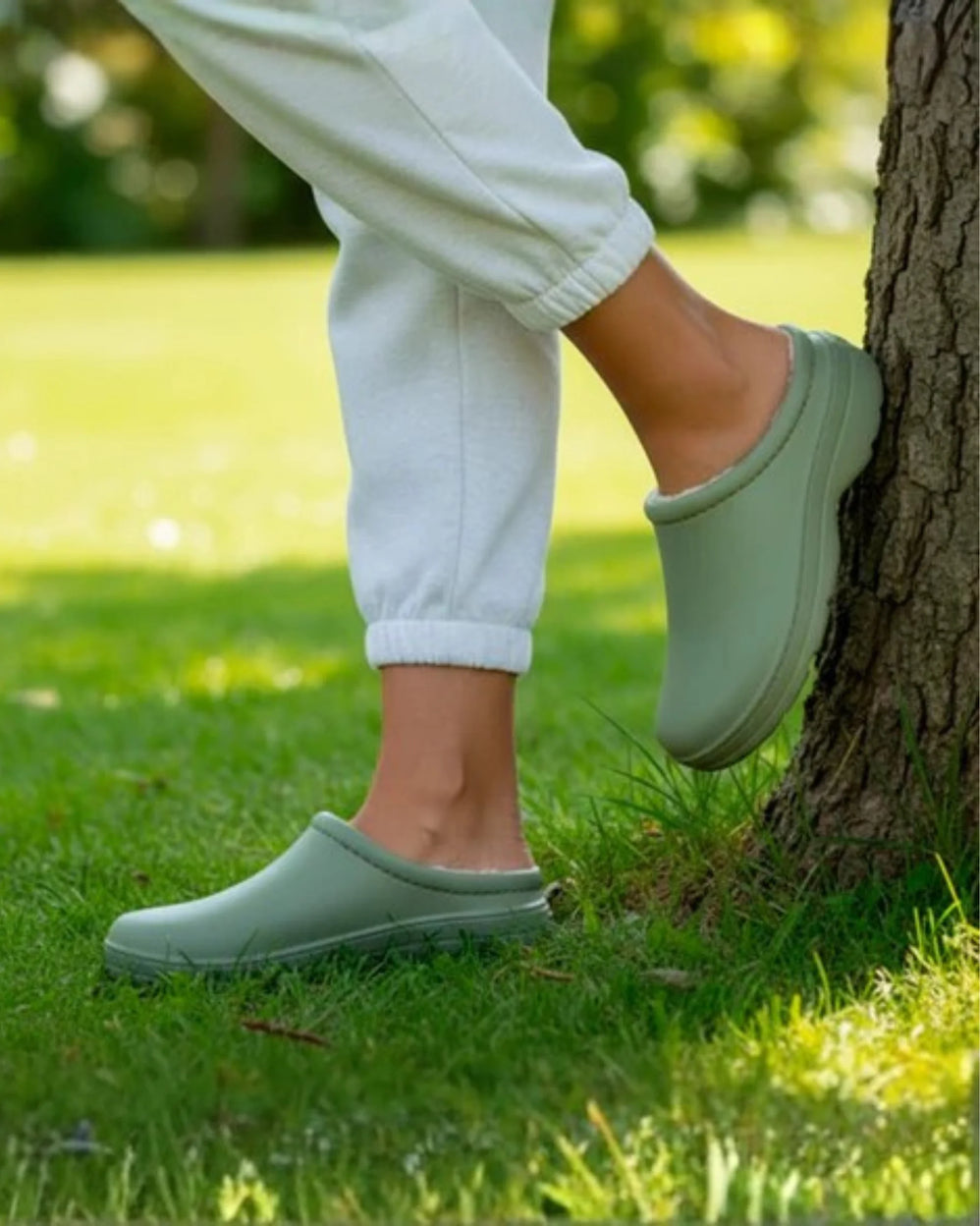 Zuecos de jardín Mujer forro Caqui - Isotoner