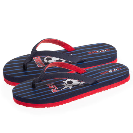 Chanclas Niños Fútbol Marino - Isotoner