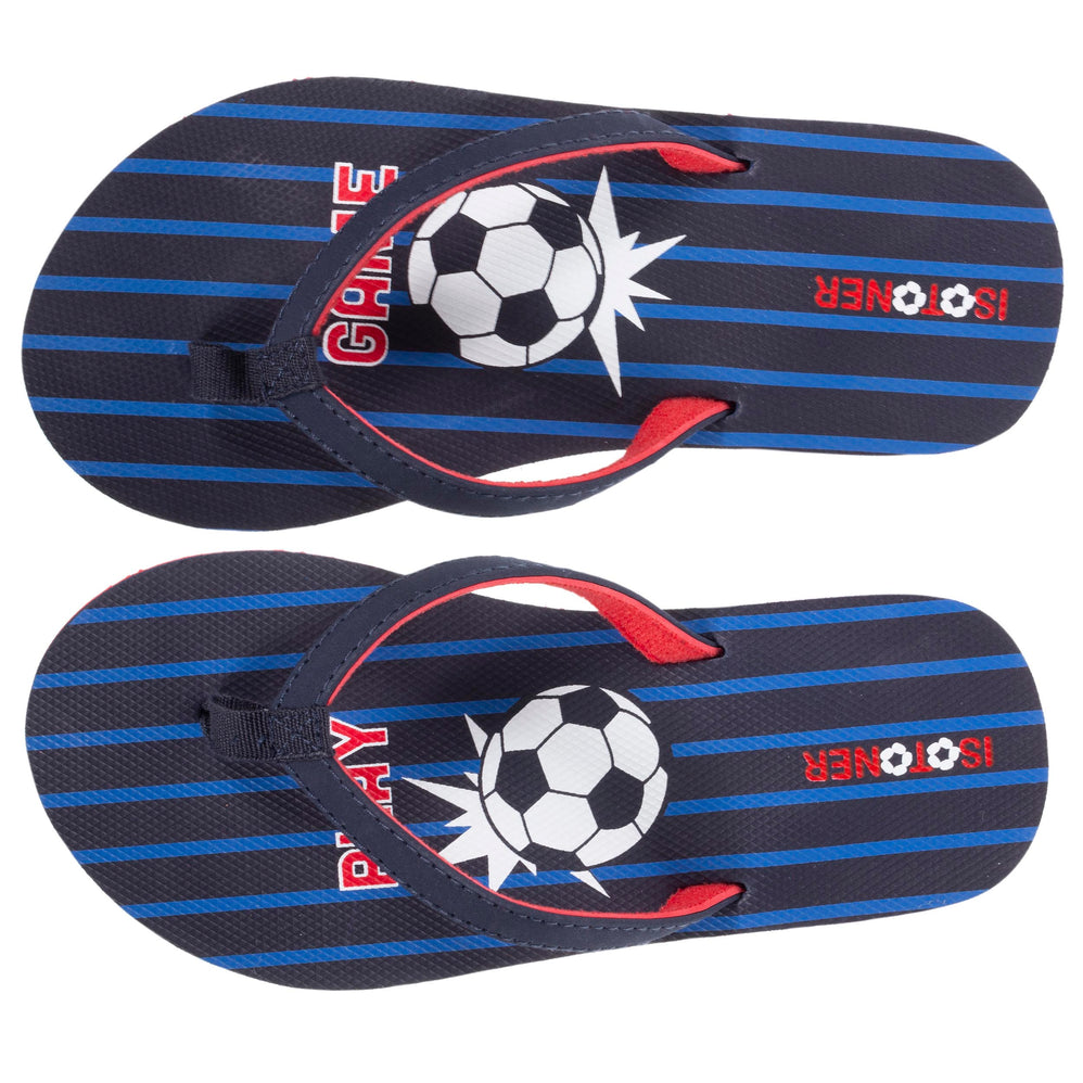 Chanclas Niños Fútbol Marino - Isotoner