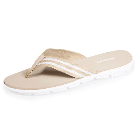 Chanclas sport Mujer confort correa rayas Beige - Isotoner