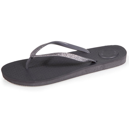 Chanclas Mujer lisas brillantes Gris - Isotoner