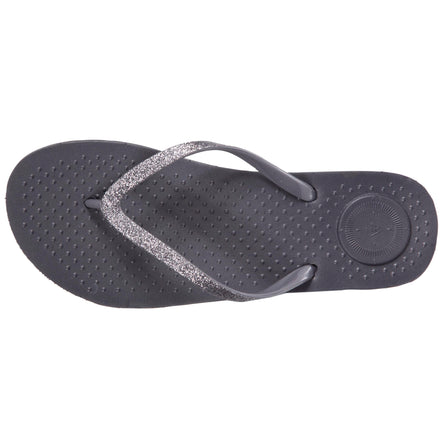 Chanclas Mujer lisas brillantes Gris - Isotoner