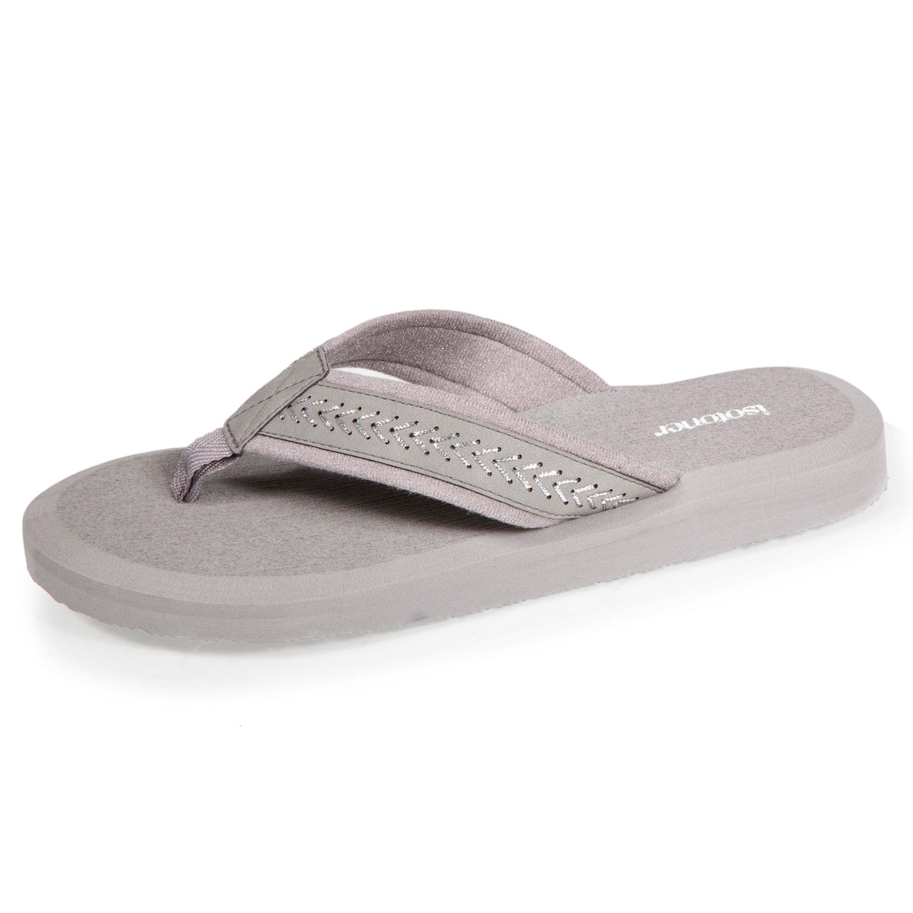 Chanclas Mujer lisas yoga Confort Gris