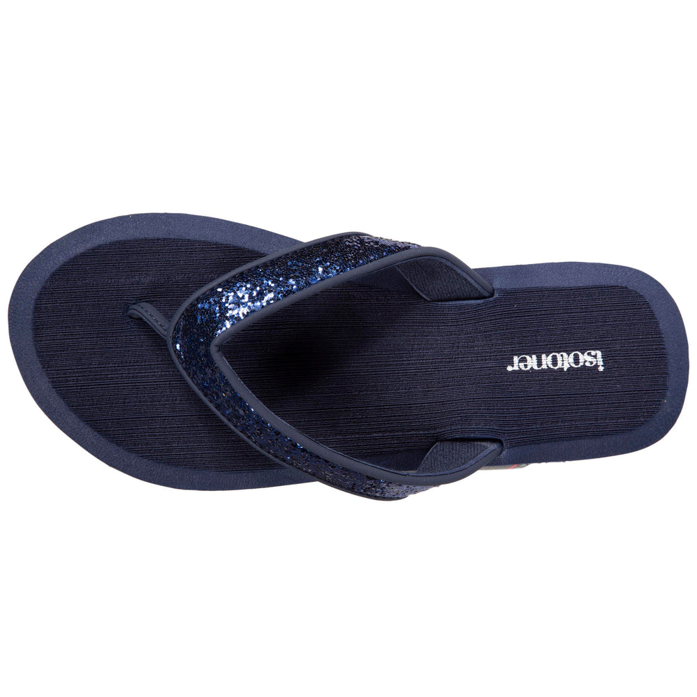 Chanclas Mujer confort YOGA de perlas Marino - Isotoner