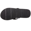 Chanclas Mujer lisas con perlas yoga confort Negro