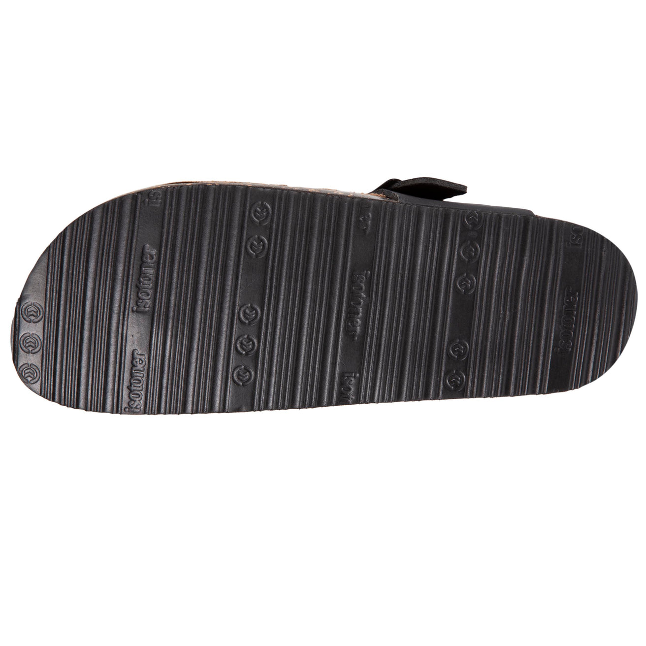 Mules chanclas Mujer Correa Negro