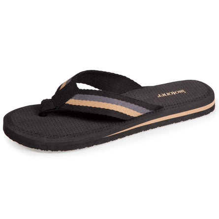 Chanclas Hombre correa ancha rayas Negro - Isotoner