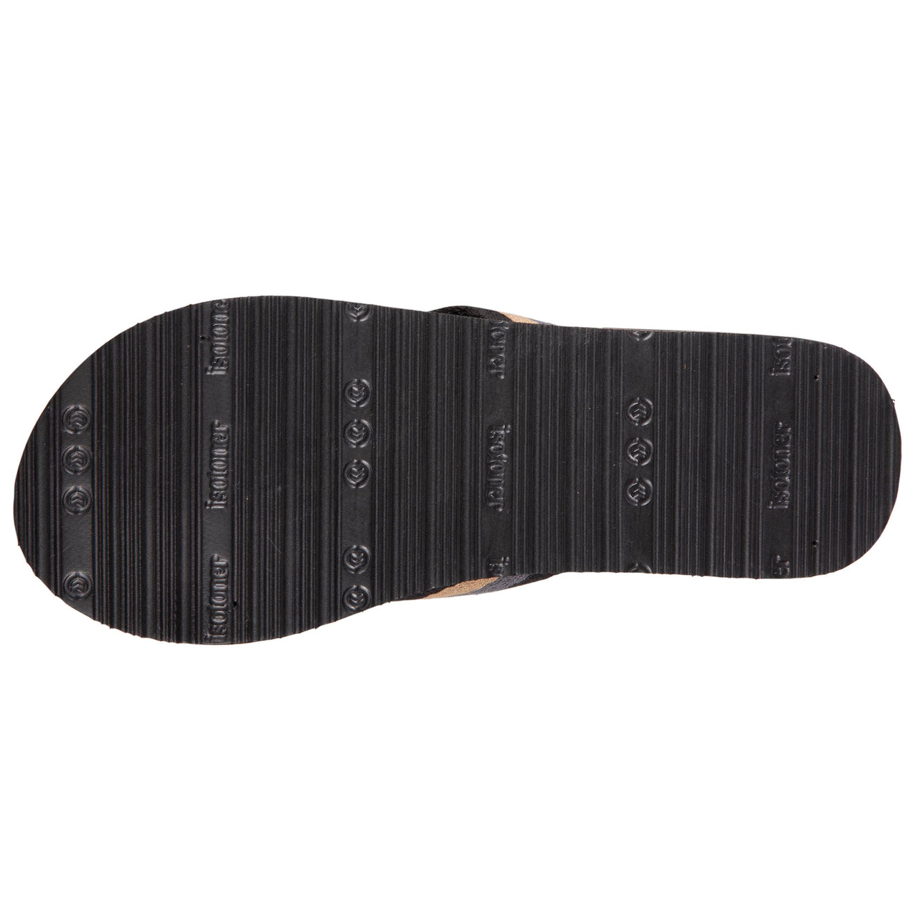 Chanclas Hombre correa ancha rayas Negro
