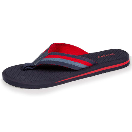 Chanclas correa ancha Hombre rayas Marino - Isotoner