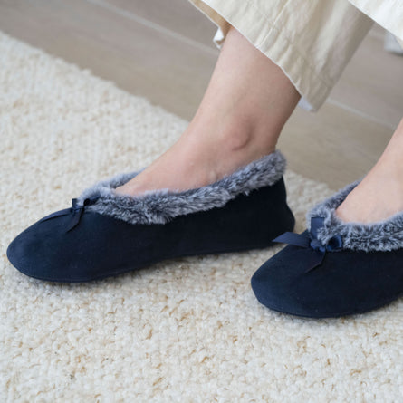Zapatillas de casa bailarinas Mujer Marino - Isotoner
