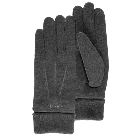 Guantes Hombre táctiles Gris tejido suave - Isotoner