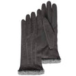 Gants Femme tactiles tissu doux Gris