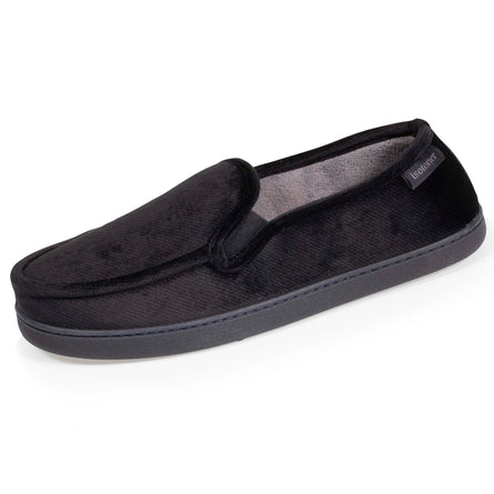 Zapatillas de casa Mocasines Hombre Negro galones - Isotoner