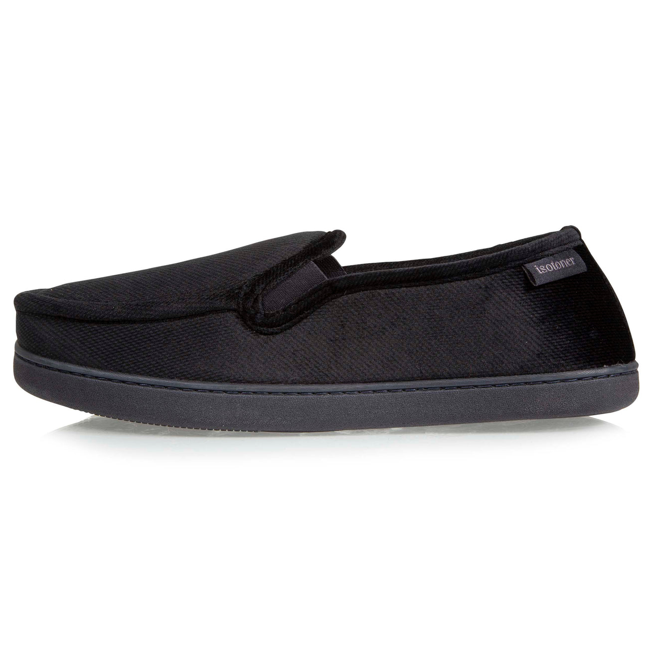 Zapatillas de casa Mocasines Hombre Negro galones