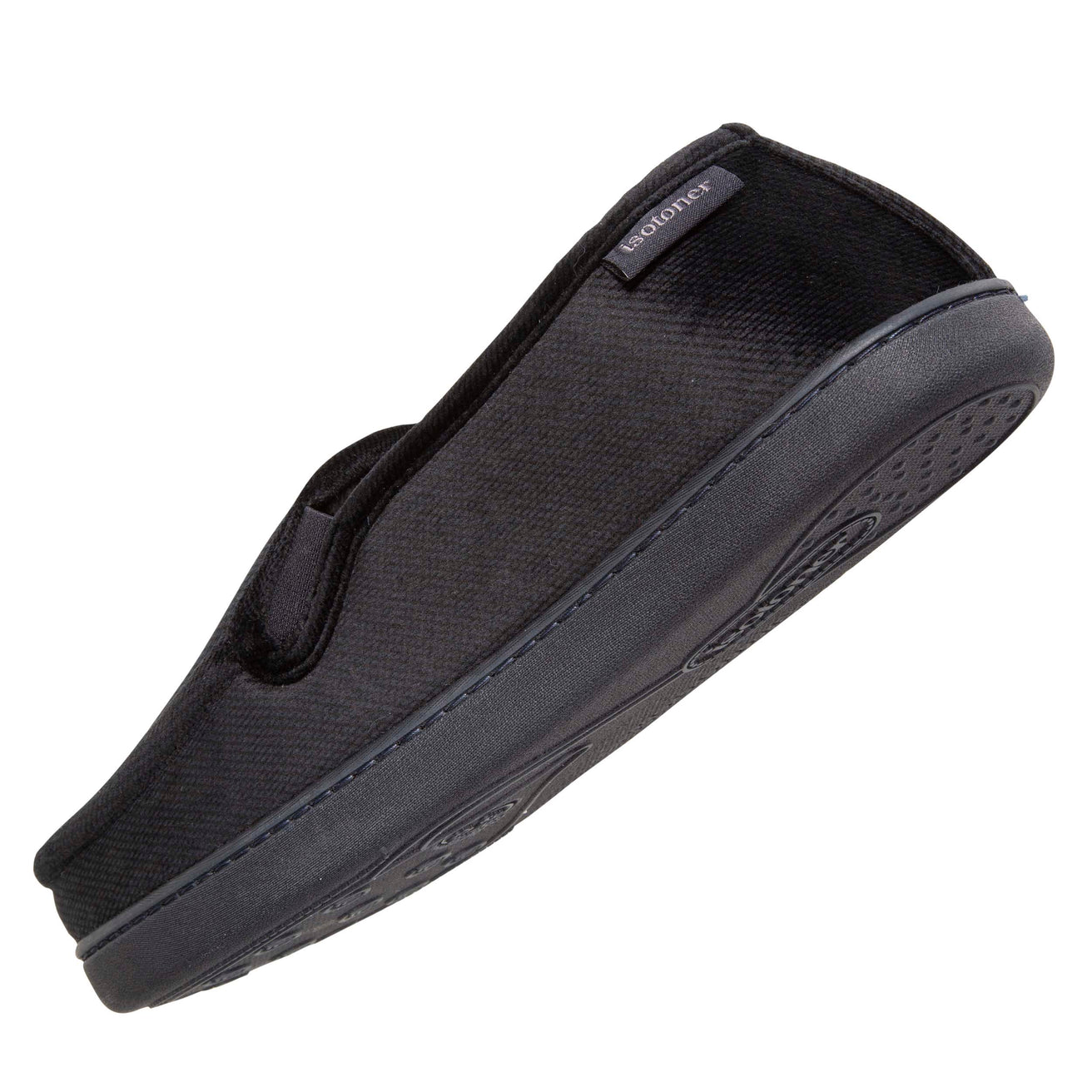 Zapatillas de casa Mocasines Hombre Negro galones