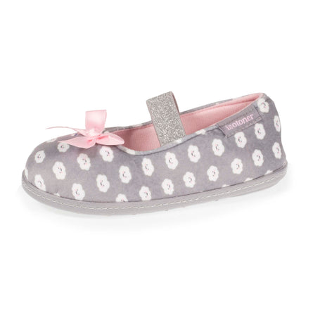 Zapatillas de casa bailarinas Niños Gris Nube - Isotoner