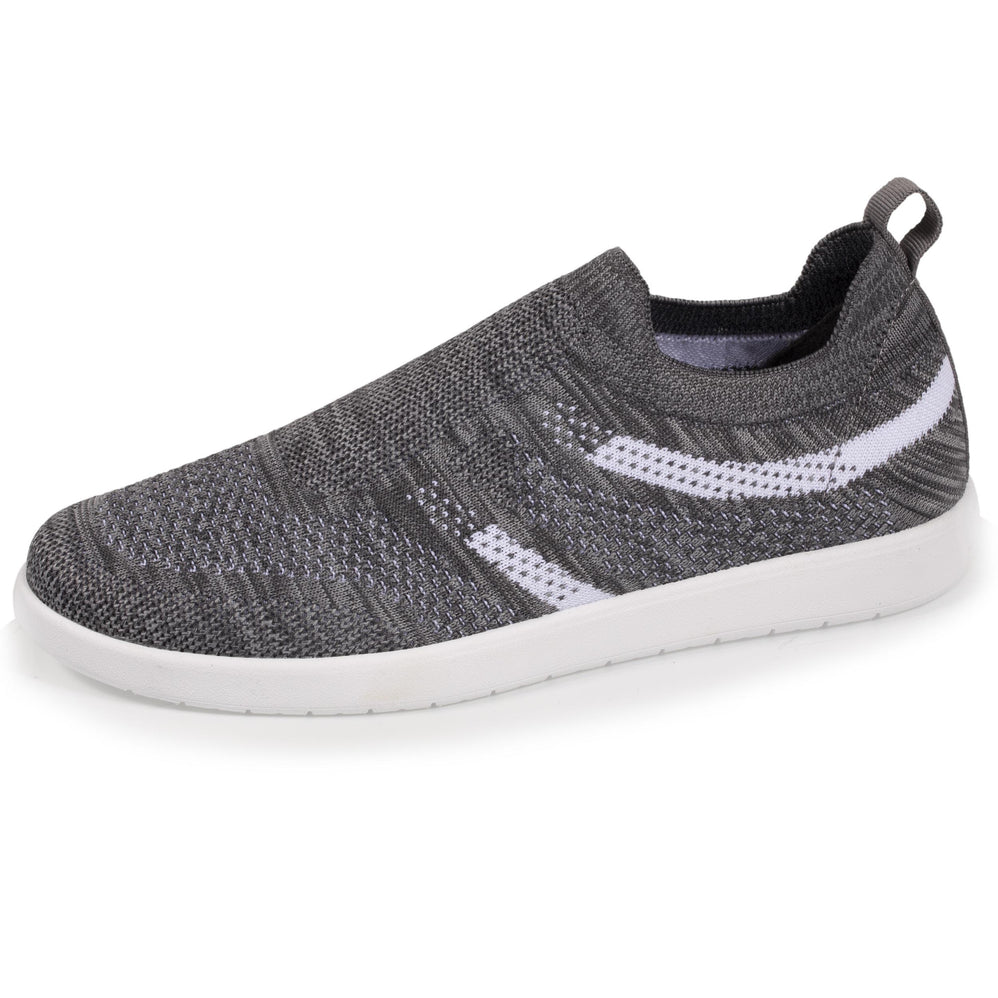 Tenis Confort Mujer slip-on bandas Gris - Isotoner