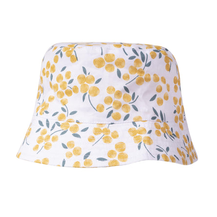 Bob Niños 4-8 años bordado estampado Flores amarillas - Isotoner