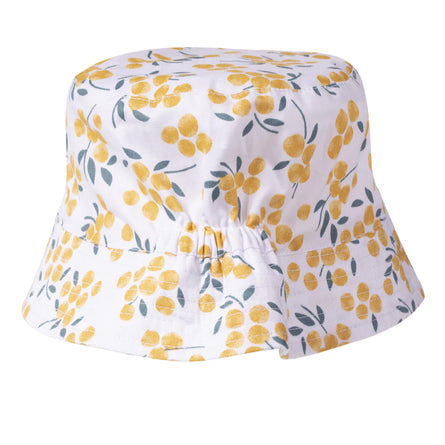 Bob Niños 4-8 años bordado estampado Flores amarillas - Isotoner