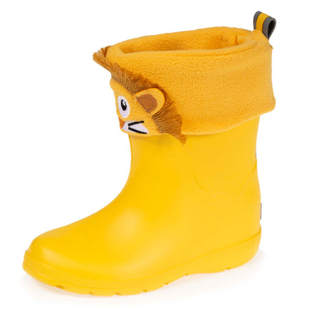 Botas de agua Niños Amarillo y calcetín extraíble - Isotoner